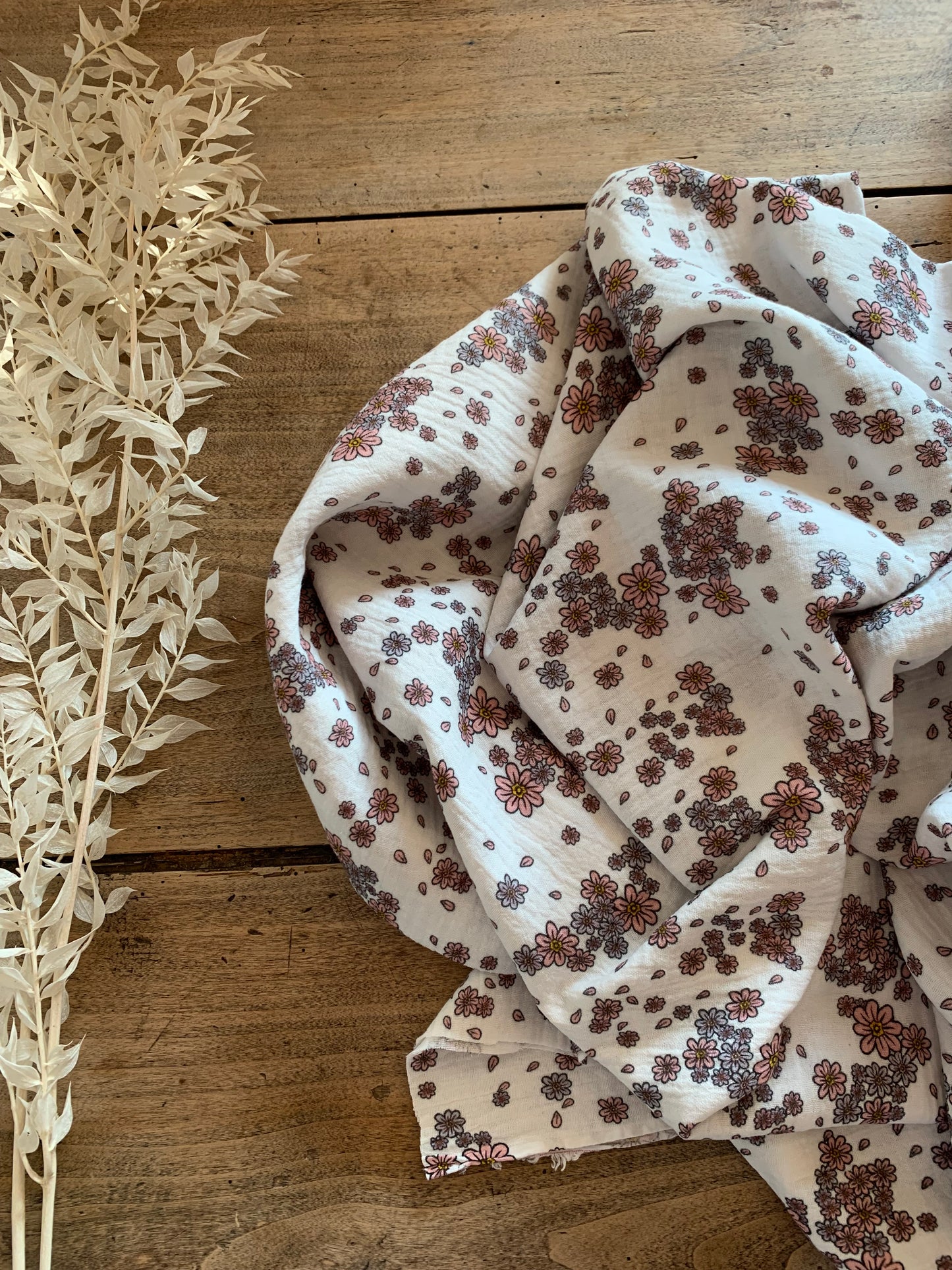 Double Gaze Feuilles De Fleurs