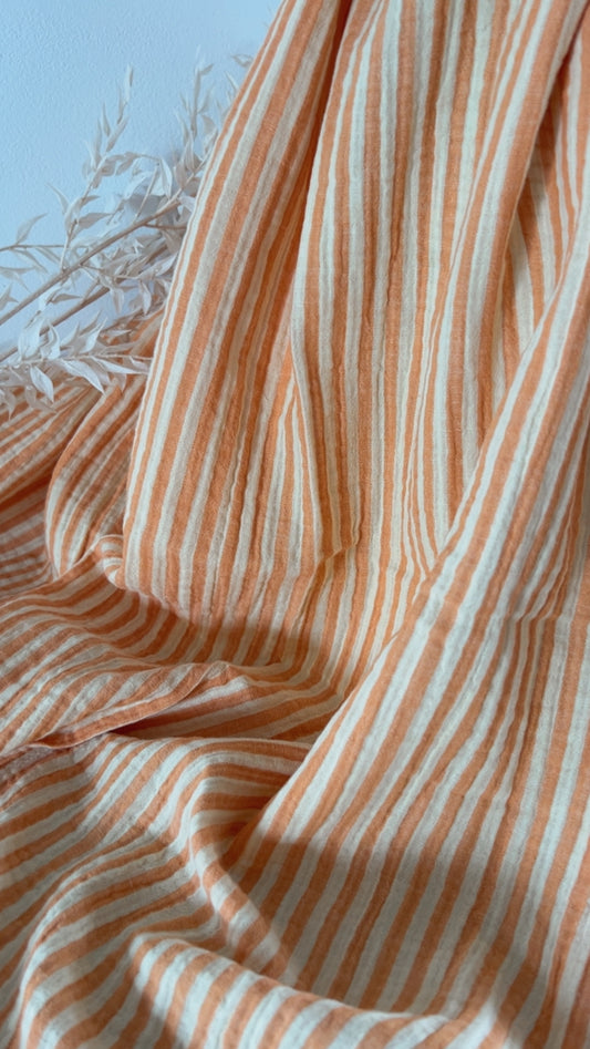 Double Gaze Rayures Lemon & Mangue