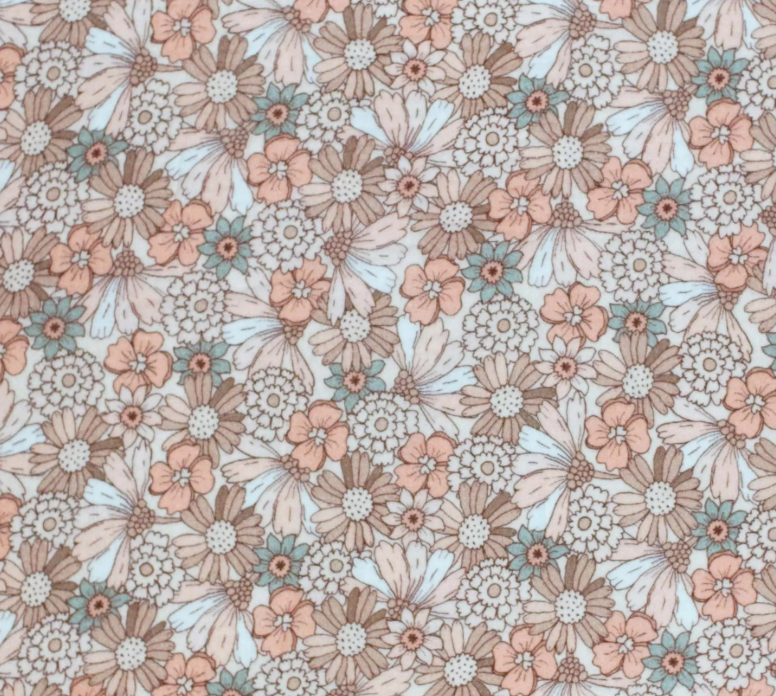 Coupon 1m15 - Double gaze Florale