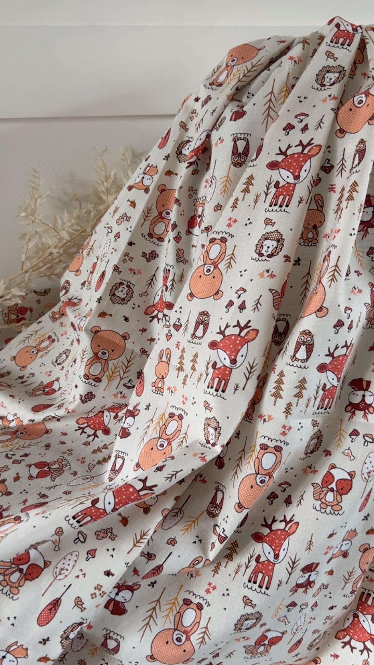 Forenza Forest Terracotta Printed Cotton