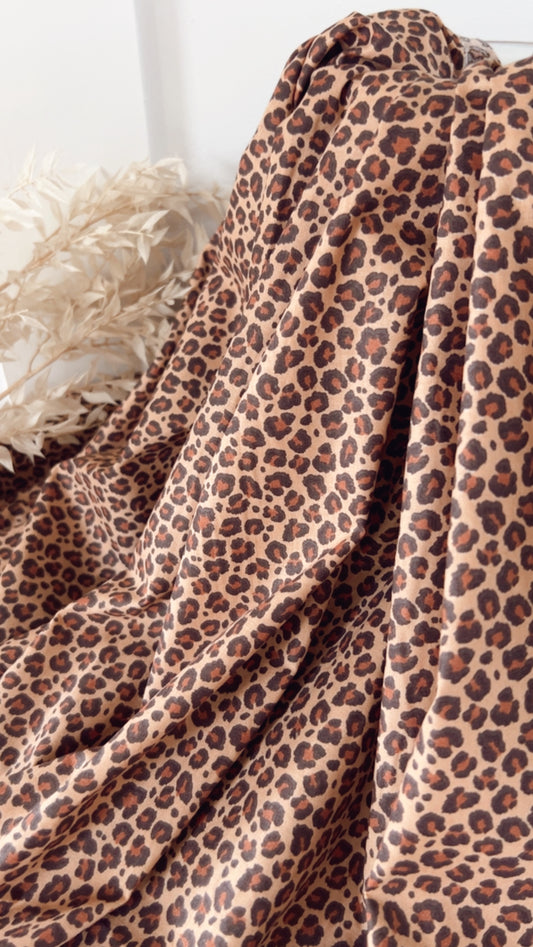 Sand Leopard Print Cotton
