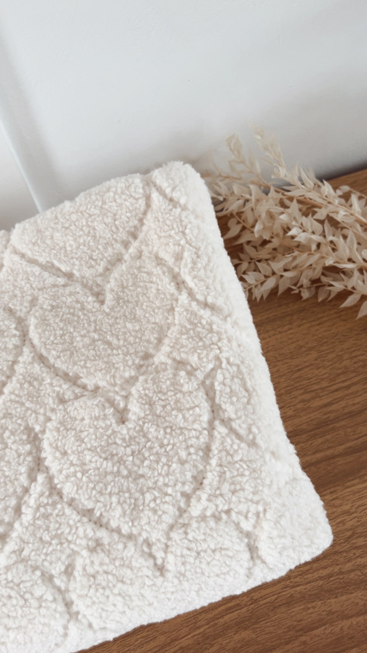Sherpa Teddy Coeurs Ecru