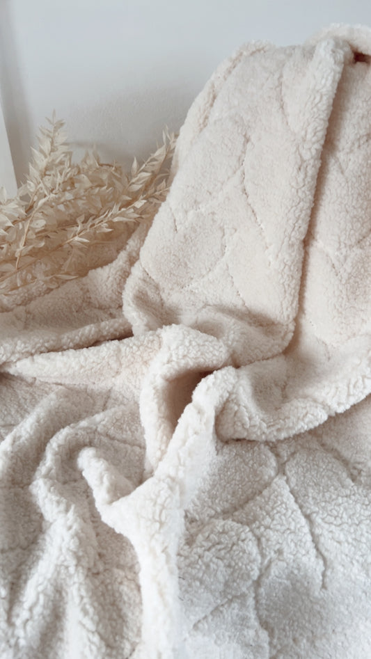 Sherpa Teddy Coeurs Ecru