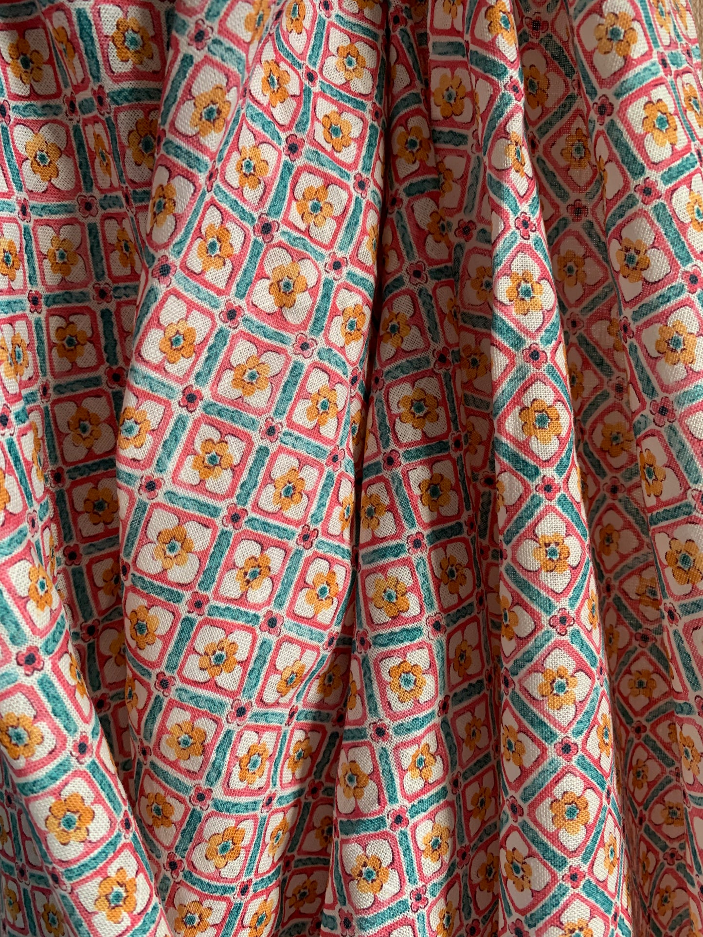 Lin Viscose Bio Fleuri