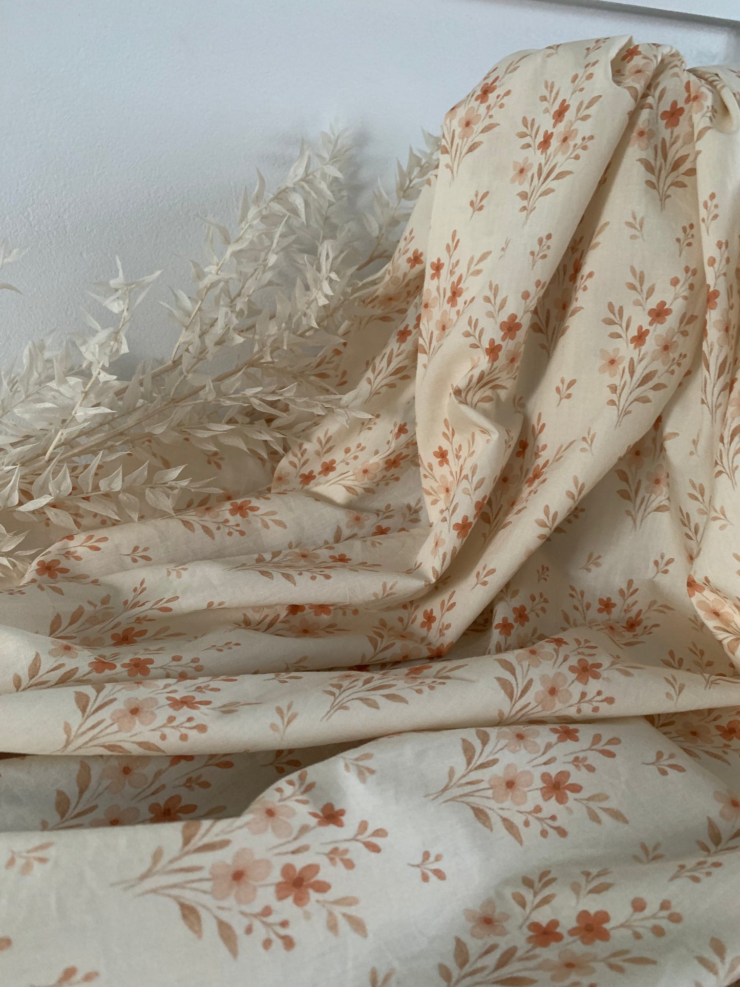 Exclusif - Popeline de coton bio Fleurs des Sables