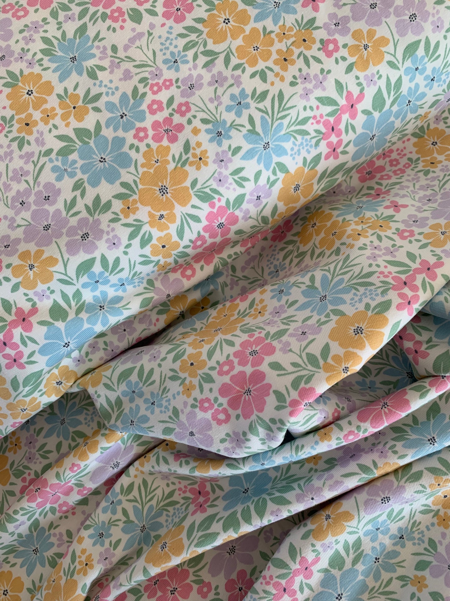 Jersey de Coton Fleuri Champêtre