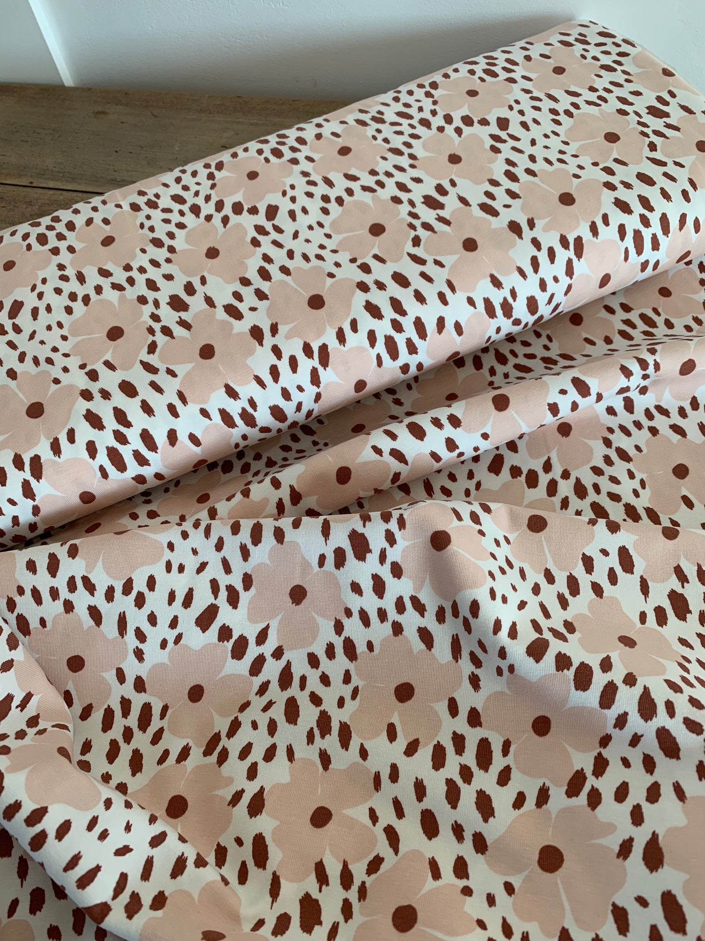 Jersey de Coton Marguerite Léopard