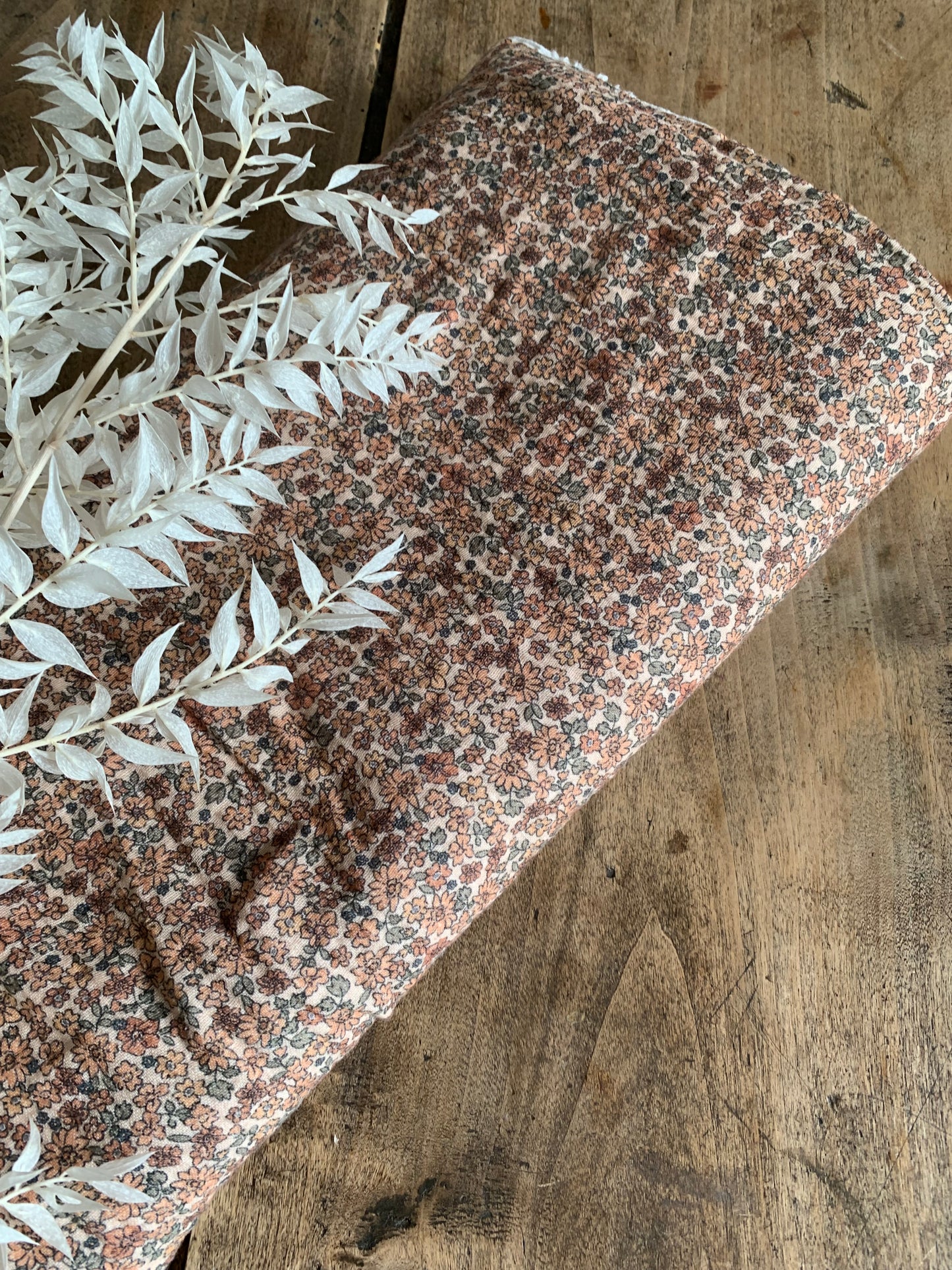 Double Gaze Petites Fleurs Cacao (Précommande S35)