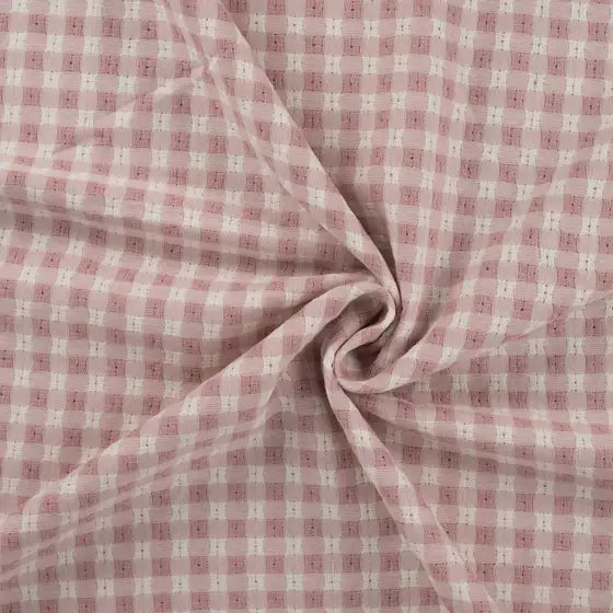 Jacquard Tissé Vieux Rose