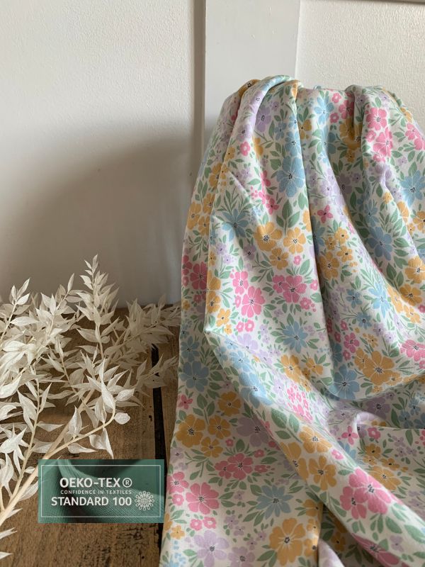 Jersey de Coton Fleuri Champêtre