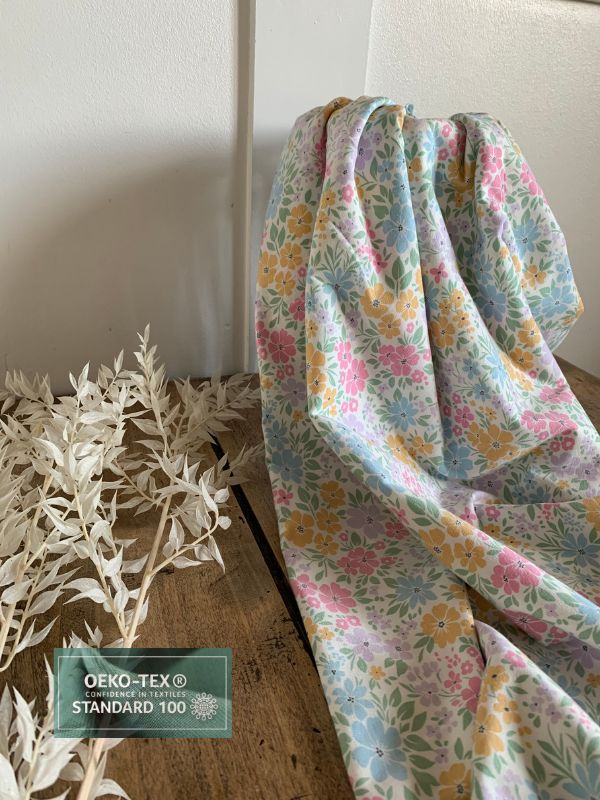 Jersey de Coton Fleuri Champêtre