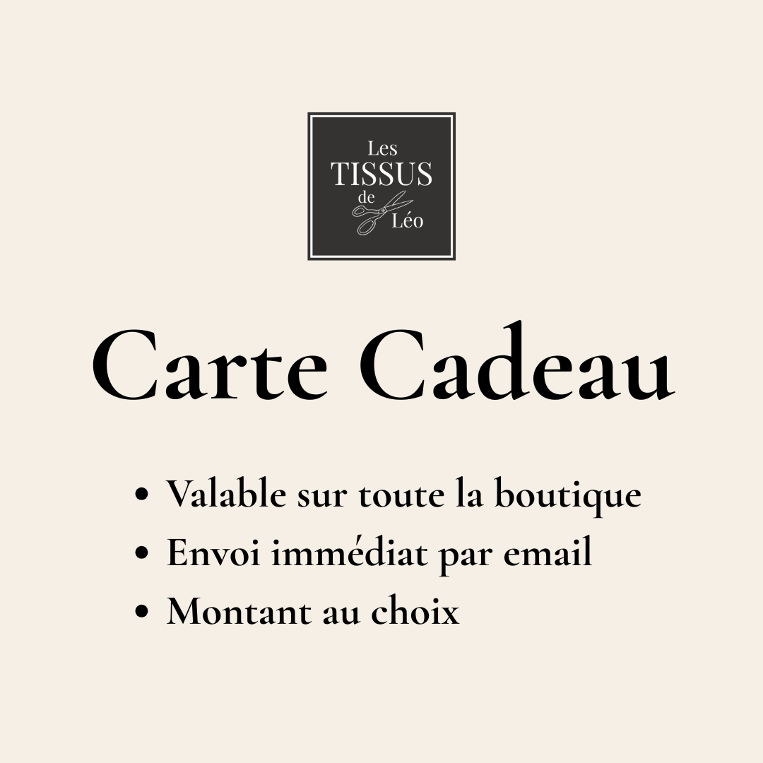 Carte-cadeau Les Tissus de Léo