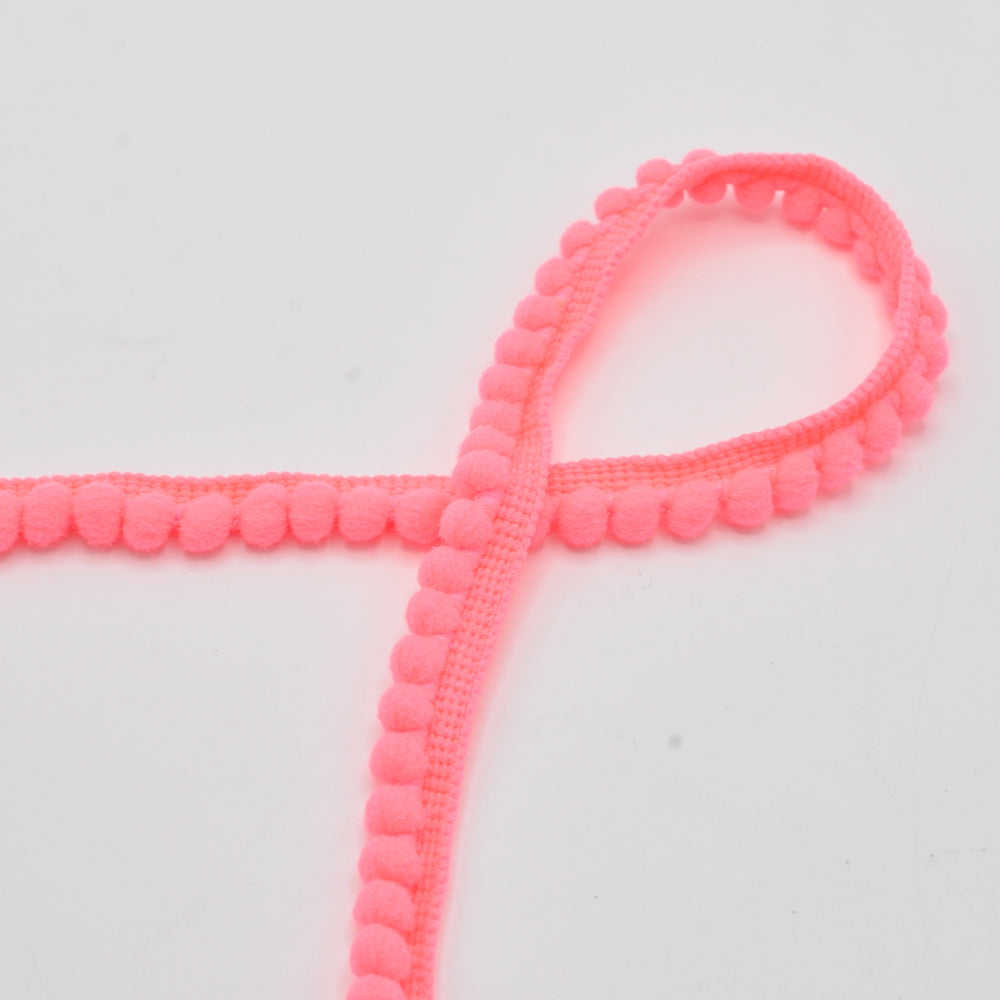 Ruban Pompom Pink - 4mm