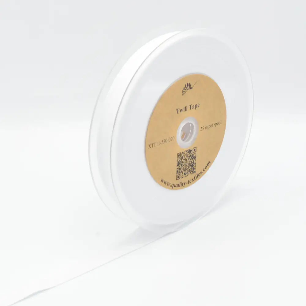 Ruban Sergé Coton – Blanc