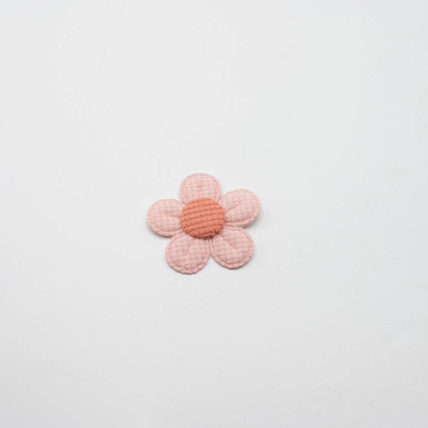 Patch Tissé Fleur – Rose – 50 mm – vendu à l’unité