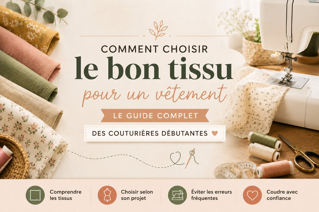Comment choisir le bon tissu pour un vêtement : le guide complet des couturières débutantes