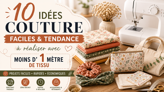 10 idées couture faciles avec moins d’1 mètre de tissu
