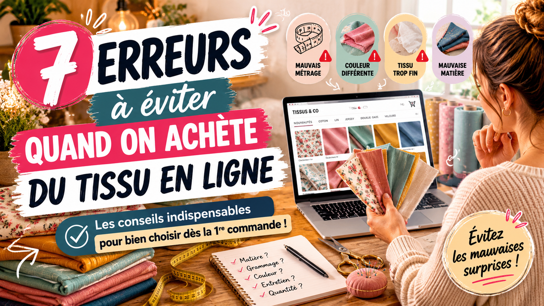 Les 7 erreurs quand on achète du tissu en ligne
