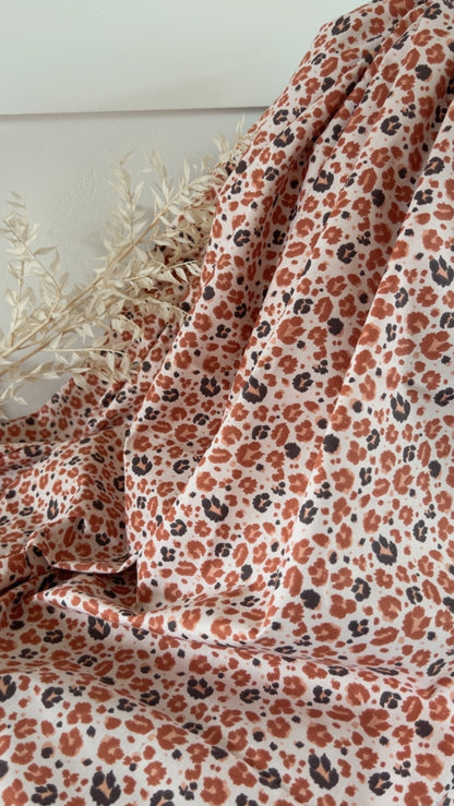 Coton Imprimé Jaguar Ivory Latte