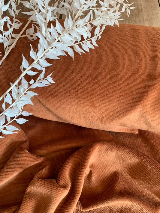 Jersey Velours Cognac