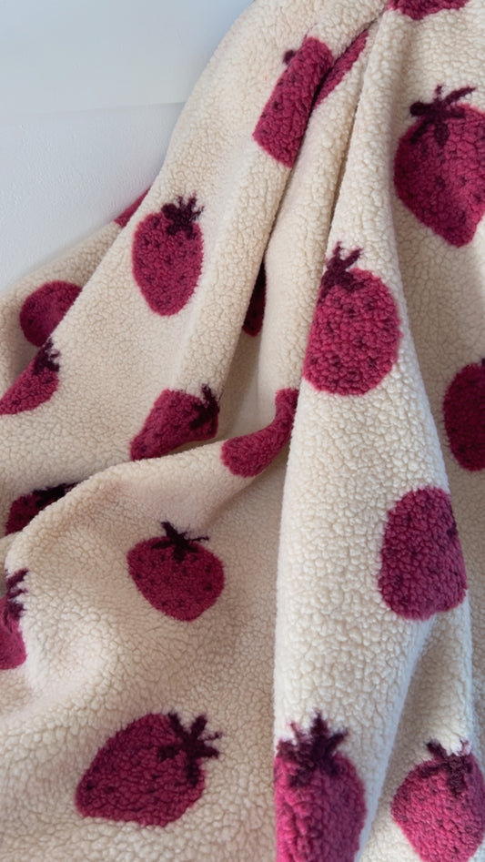 Sherpa jacquard fraises