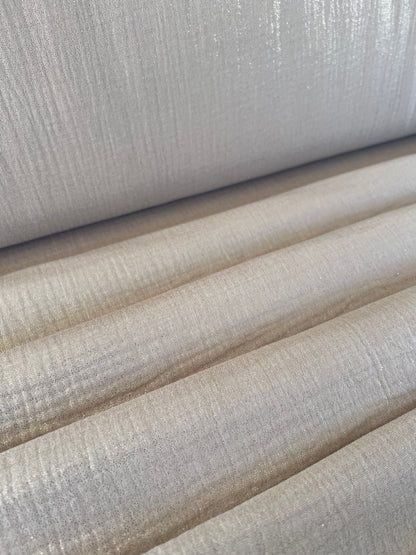 Double gaze de coton irisée beige
