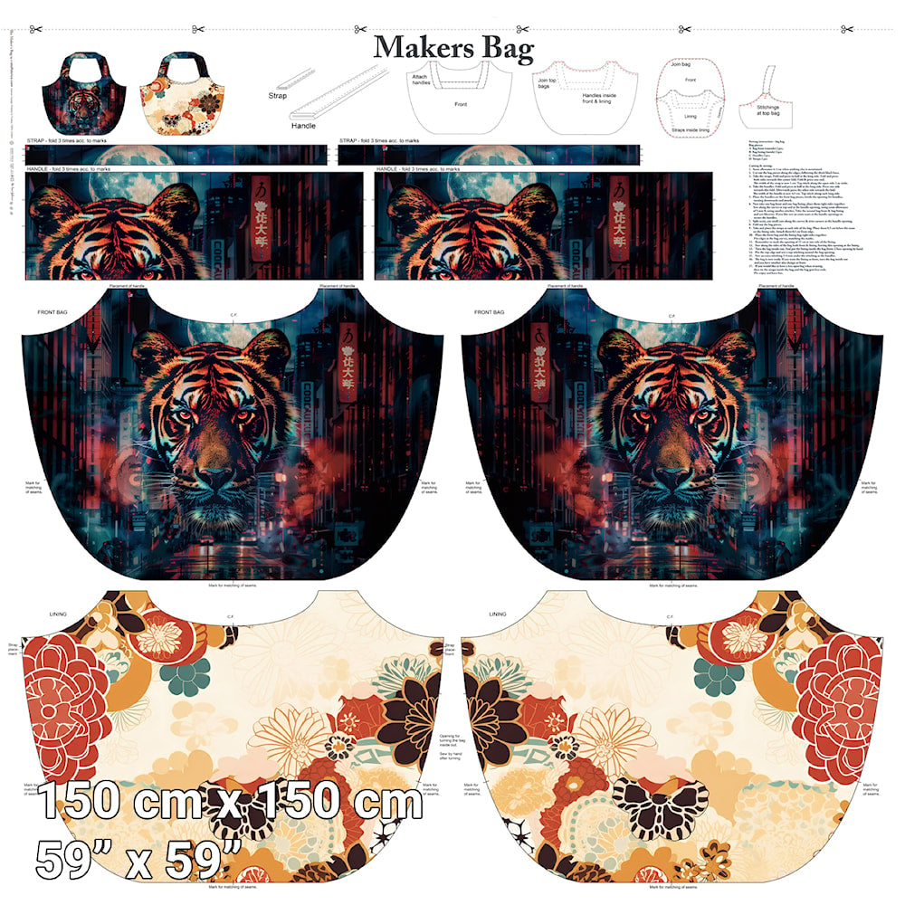 Projet couture Makers Bag 150 x 150 cm – Sac à coudre soi-même
