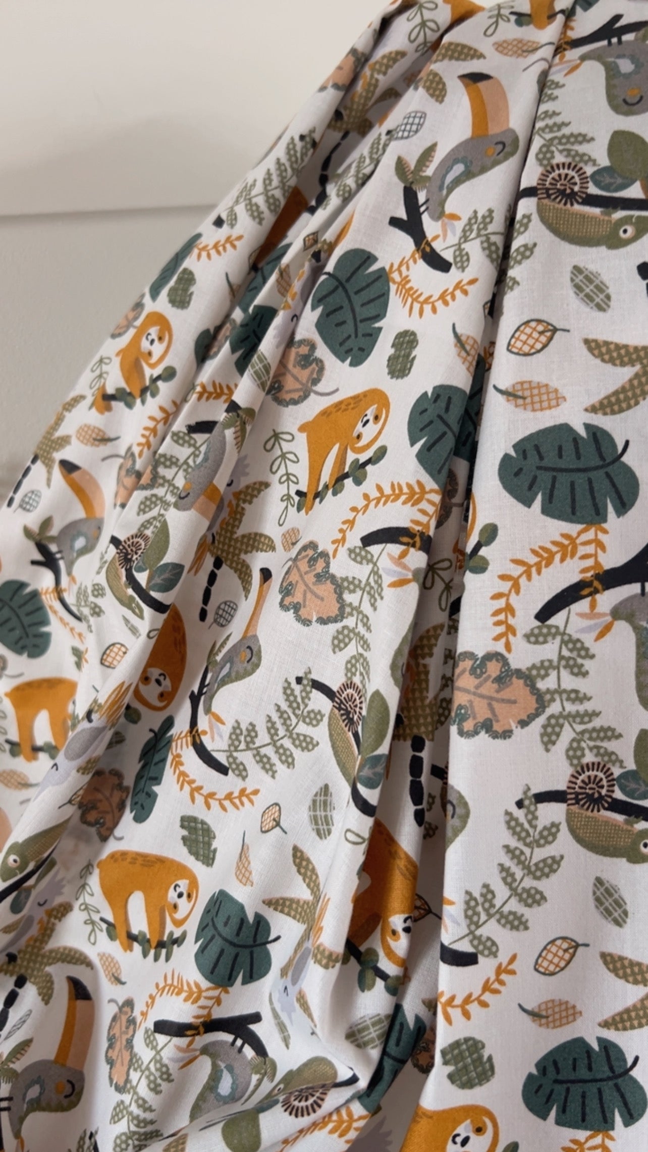 Coton Imprimé Djibouti Jungle Ocre
