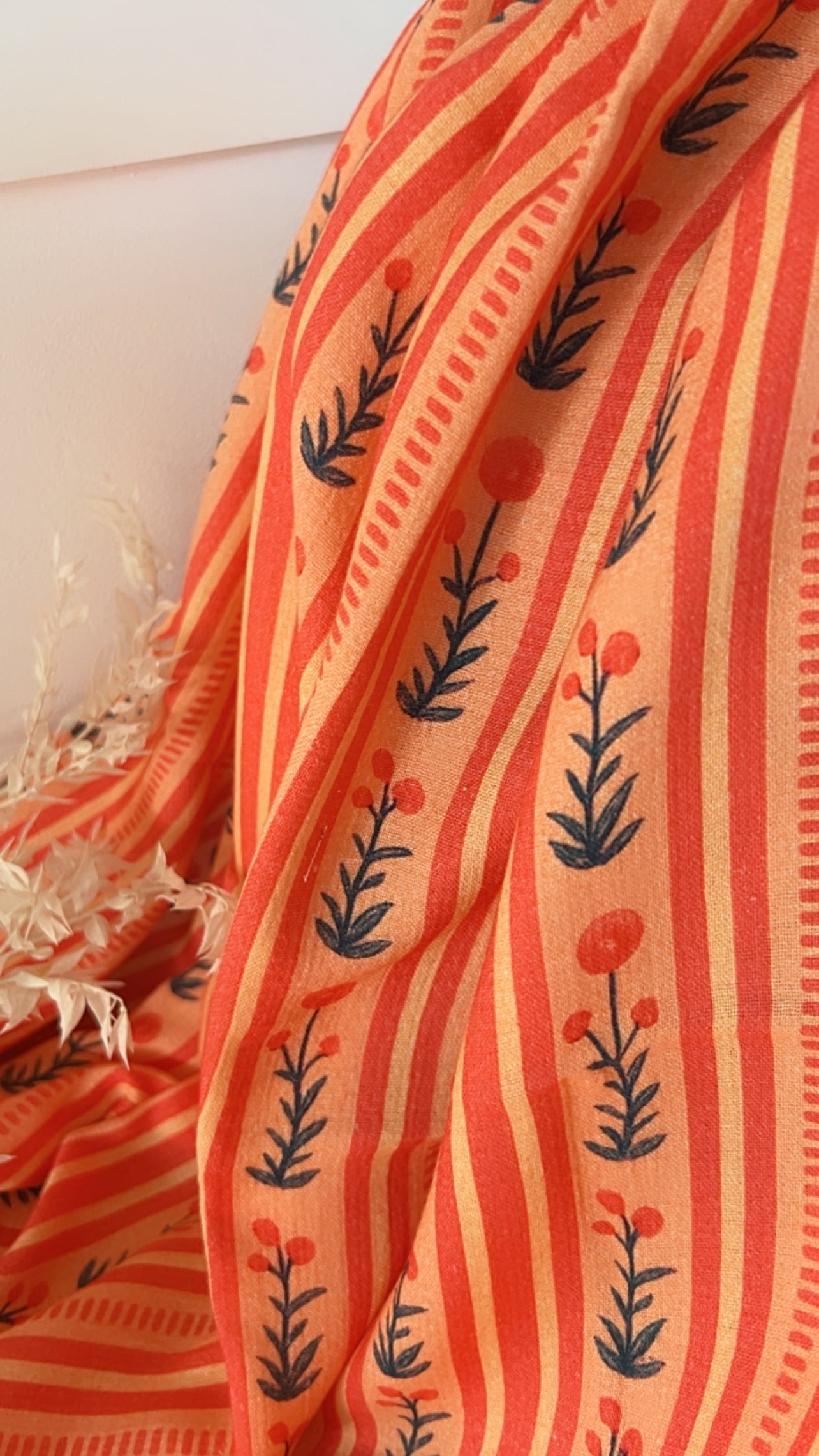 Exclusive – Double gaze de coton Rosée Corail