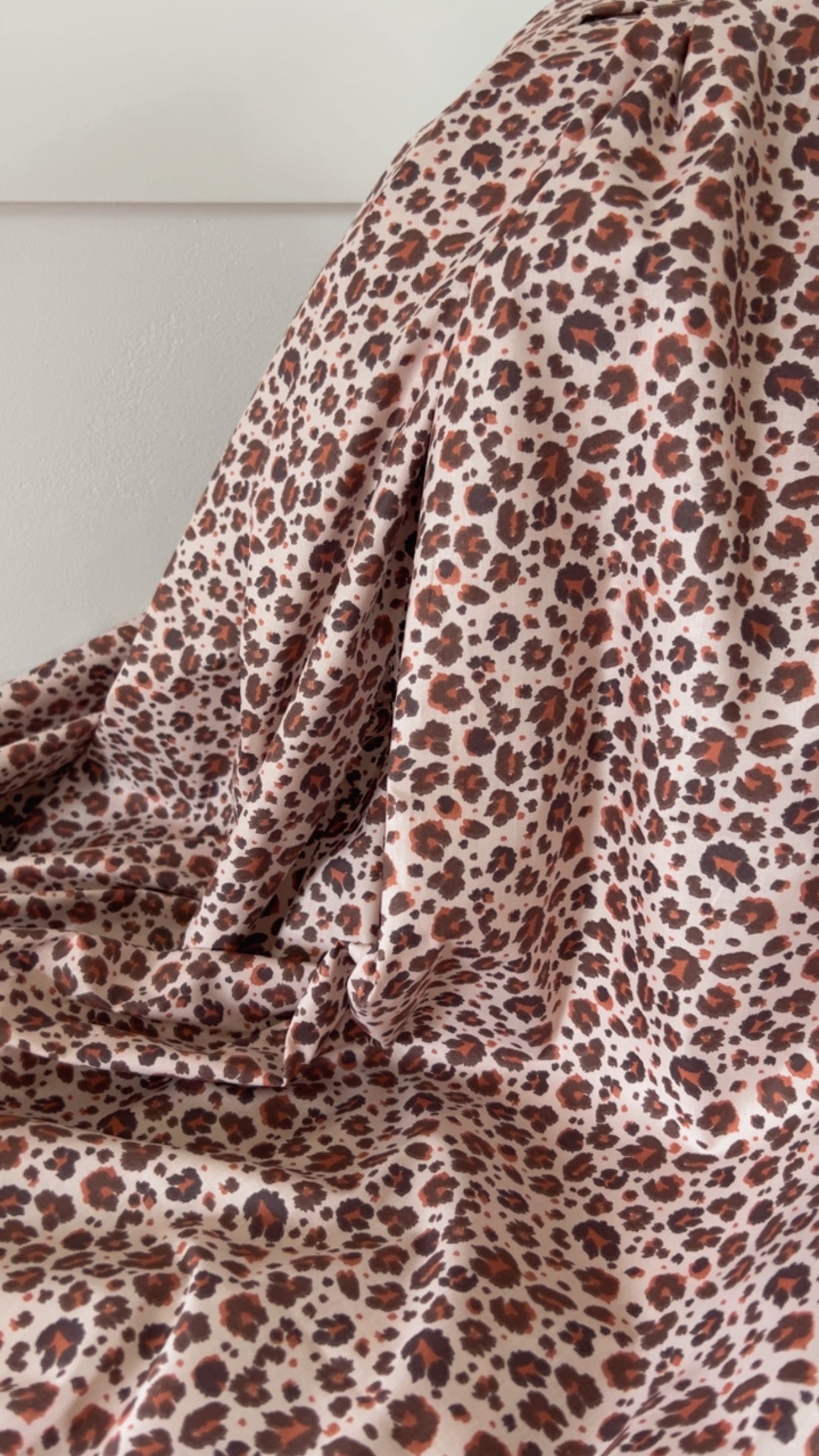 Coton Imprimé Jaguar Ivory Brown