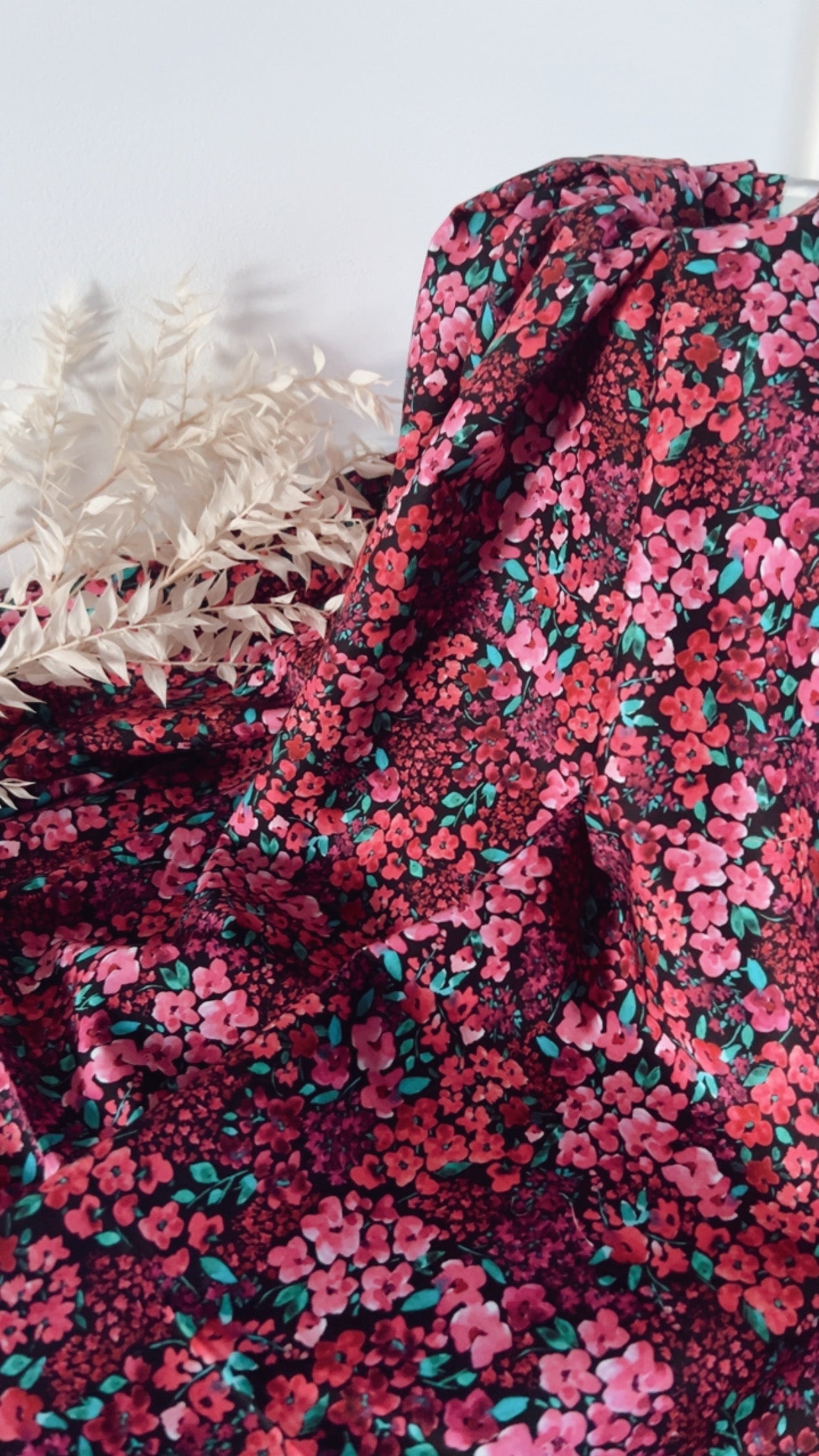 Popeline de coton - Petites Fleurs Roses
