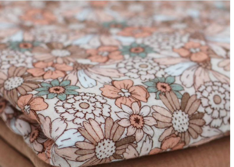 Coupon 1m15 - Double gaze Florale