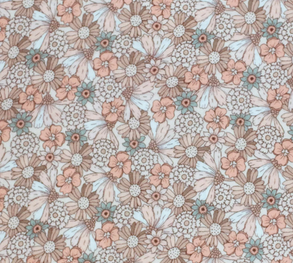 Coupon 1m15 - Double gaze Florale
