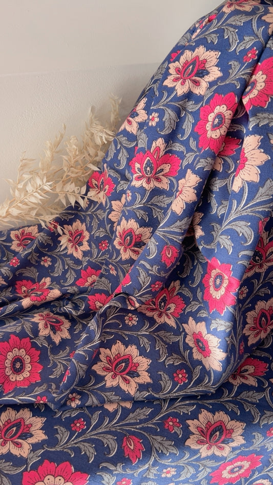 Demi-Natté SHIRI Bleu / Rose