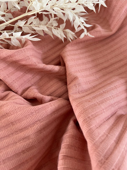 Jersey Jacquard Rose Pêche