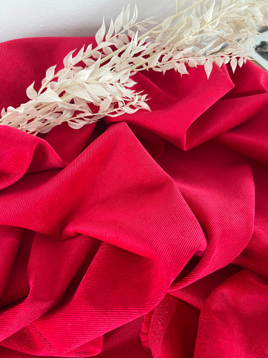 Velours côtelé Rouge