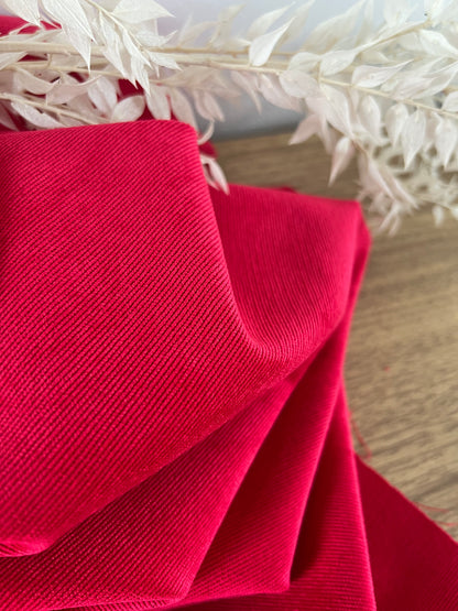 Velours côtelé Rouge
