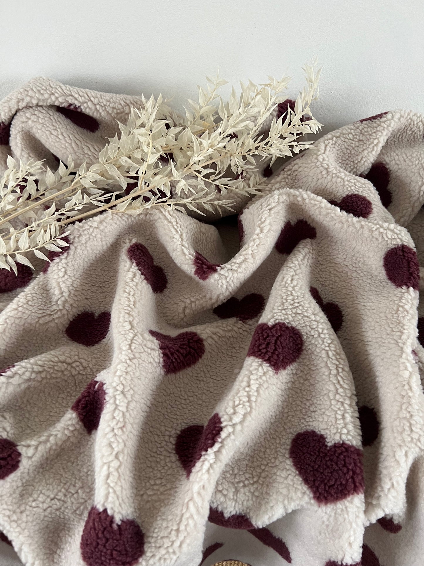 Sherpa Hearts Bordeaux