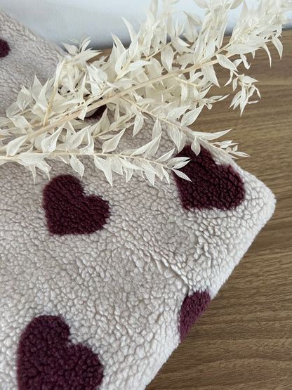 Sherpa Hearts Bordeaux