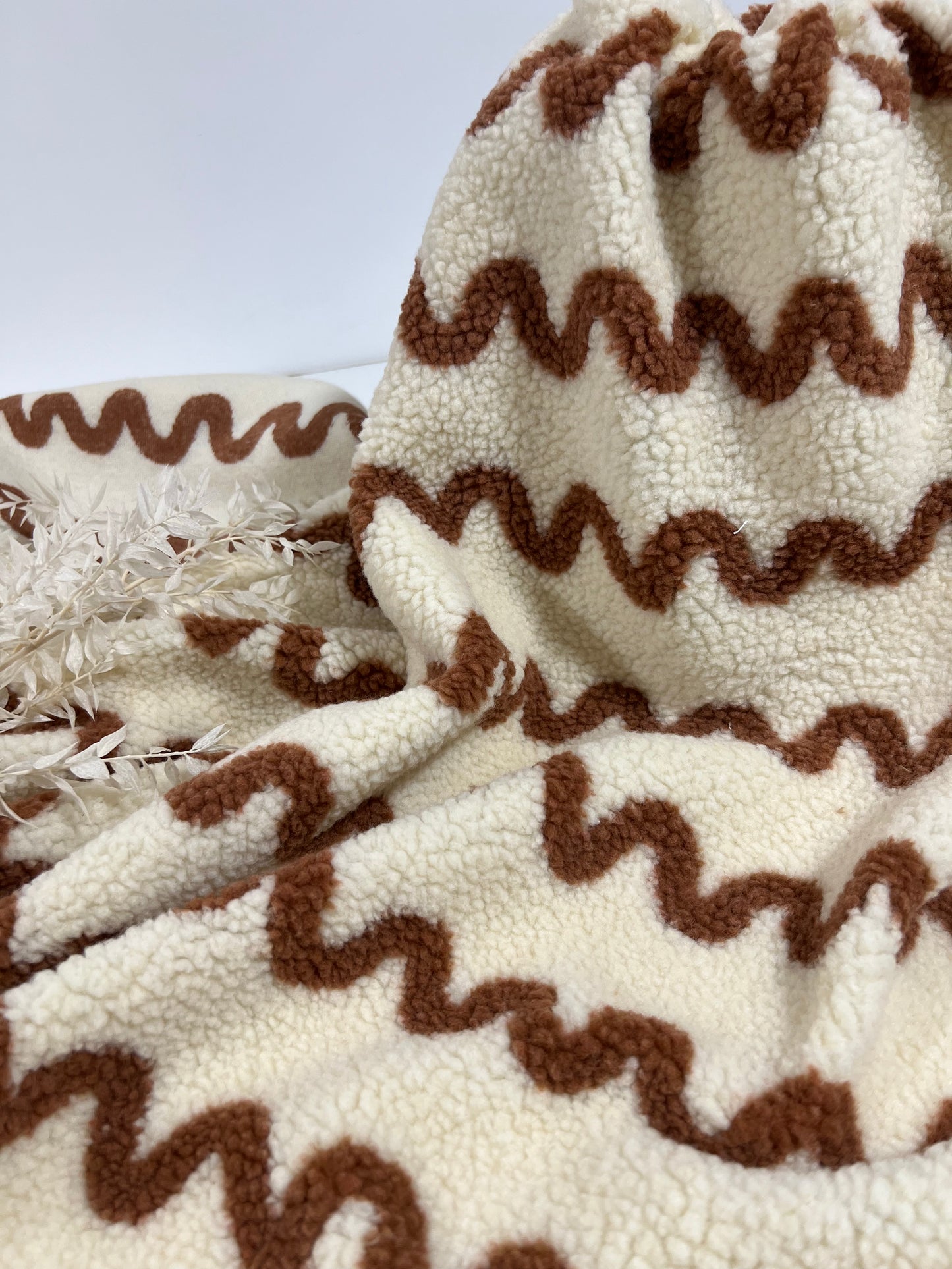 Tissu Sherpa Teddy Jacquard