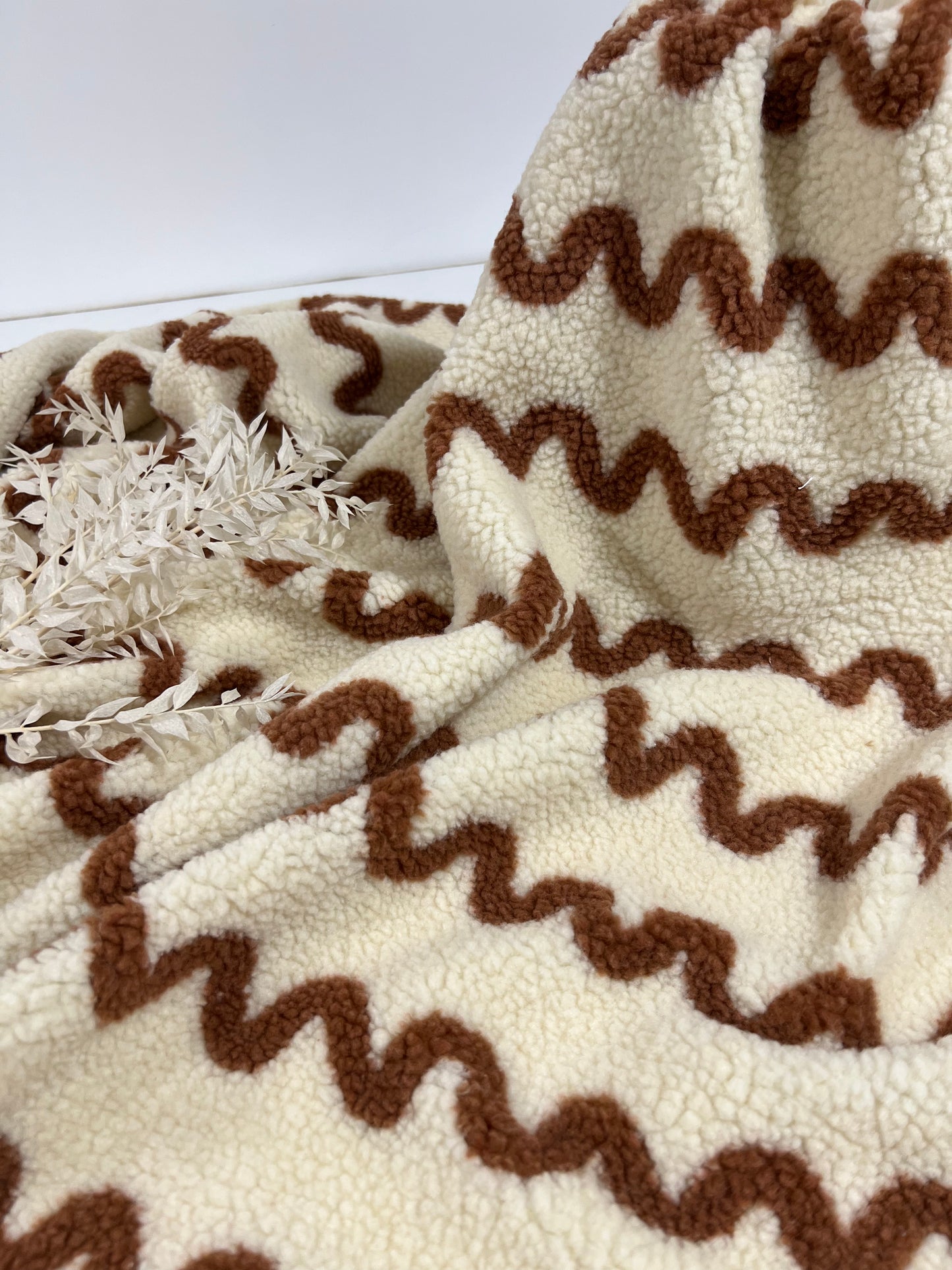 Tissu Sherpa Teddy Jacquard