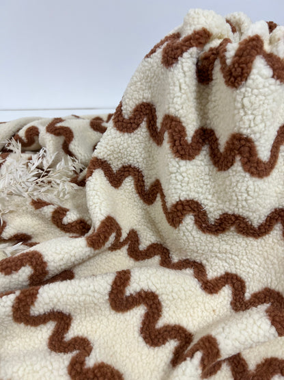 Tissu Sherpa Teddy Jacquard