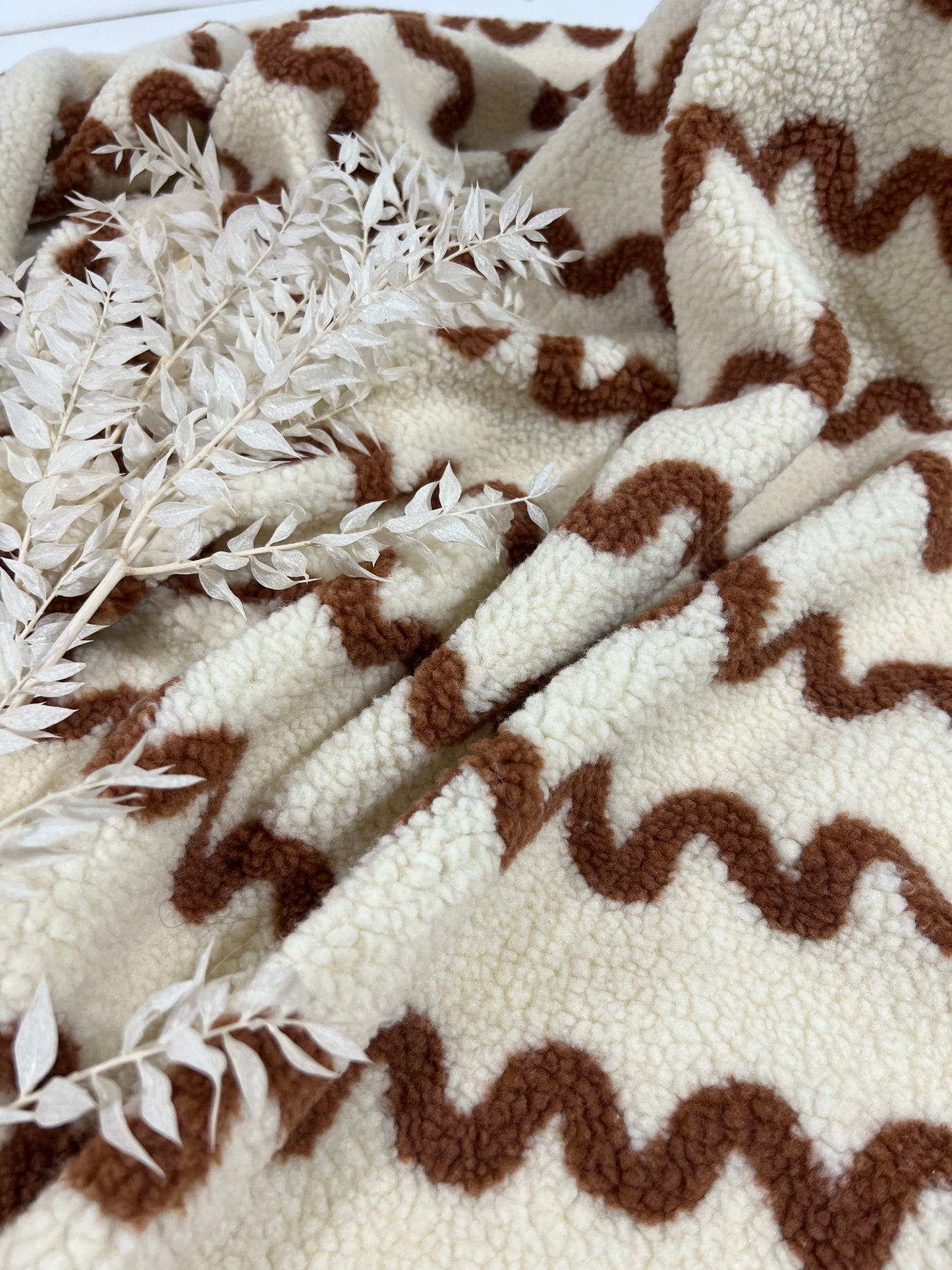 Tissu Sherpa Teddy Jacquard