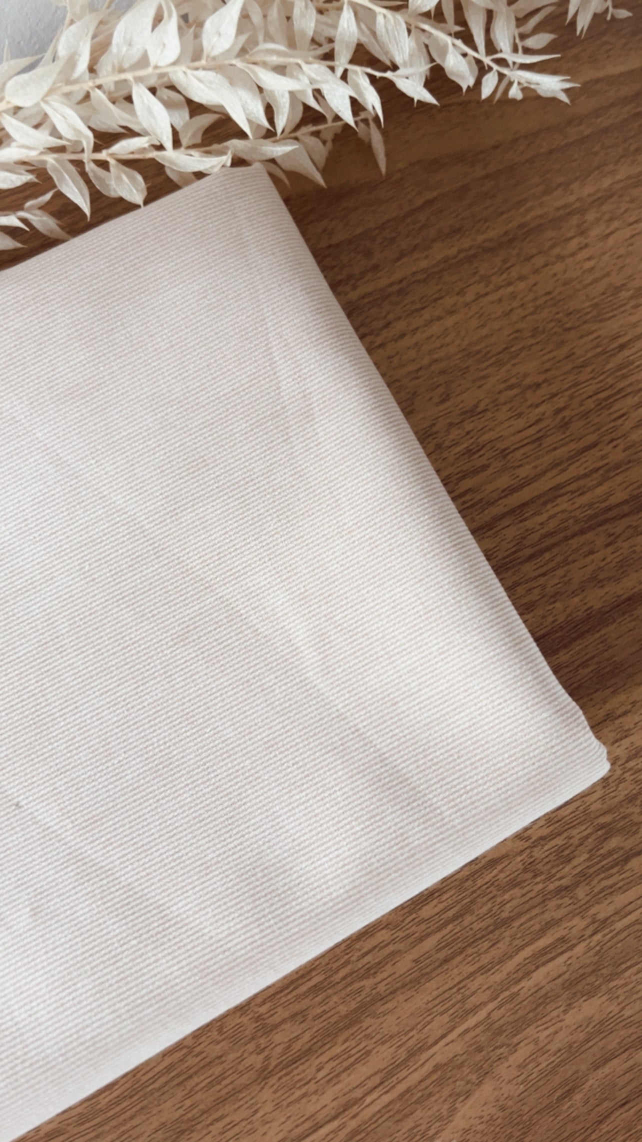 Cream Cotton Piqué – Soft Textured