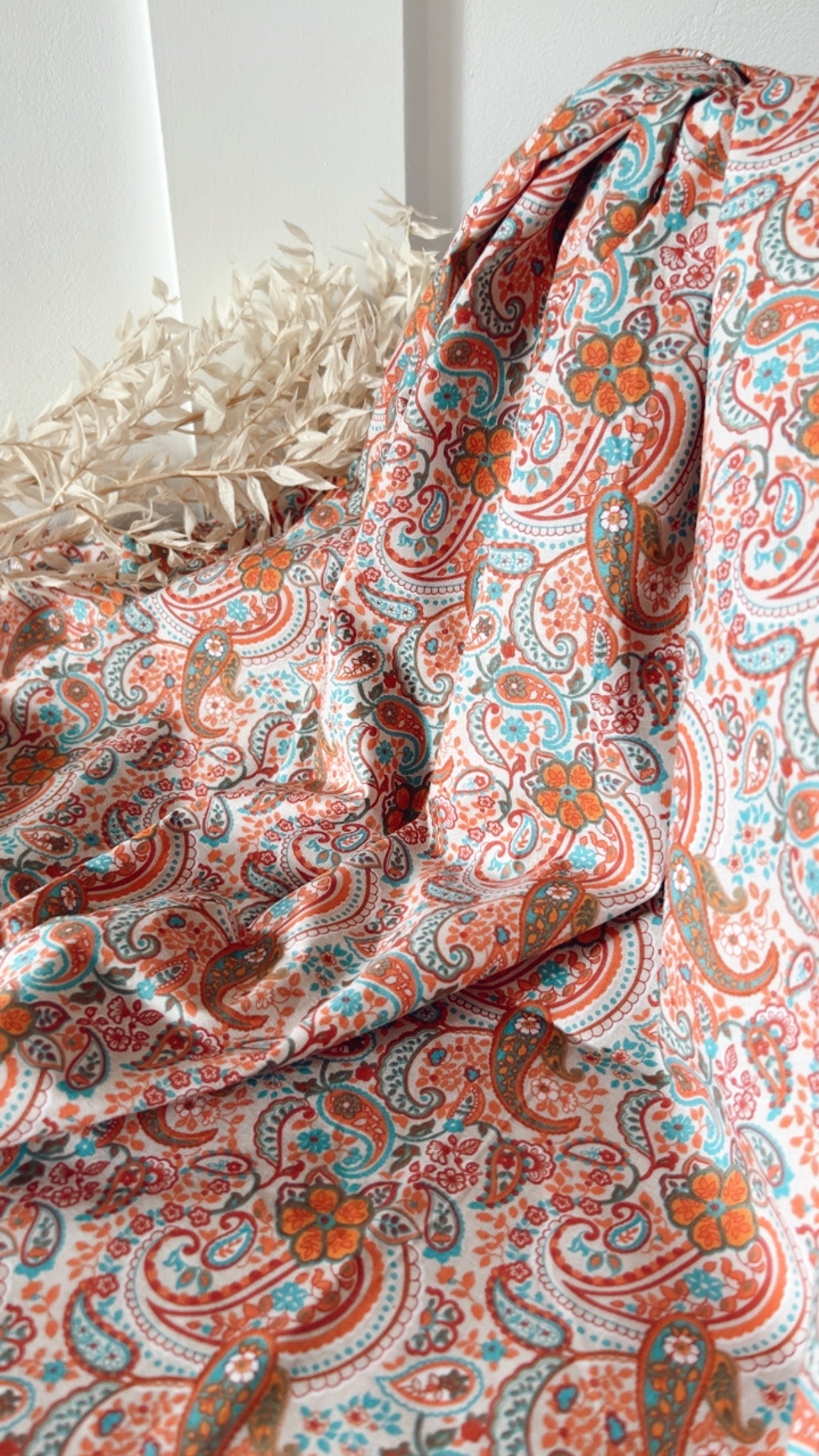 Popeline Paisley Bohème