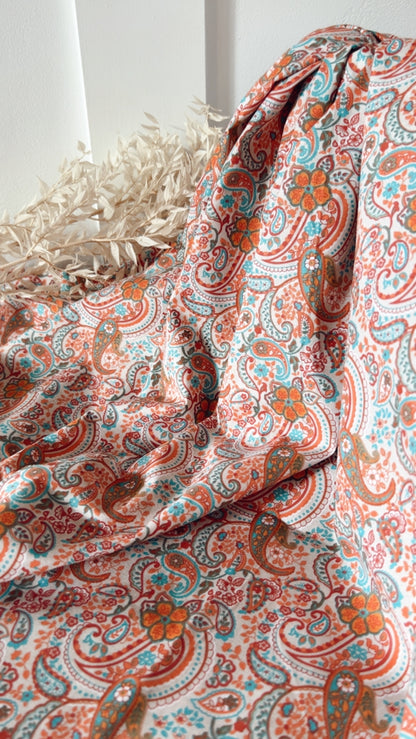 Popeline Paisley Bohème