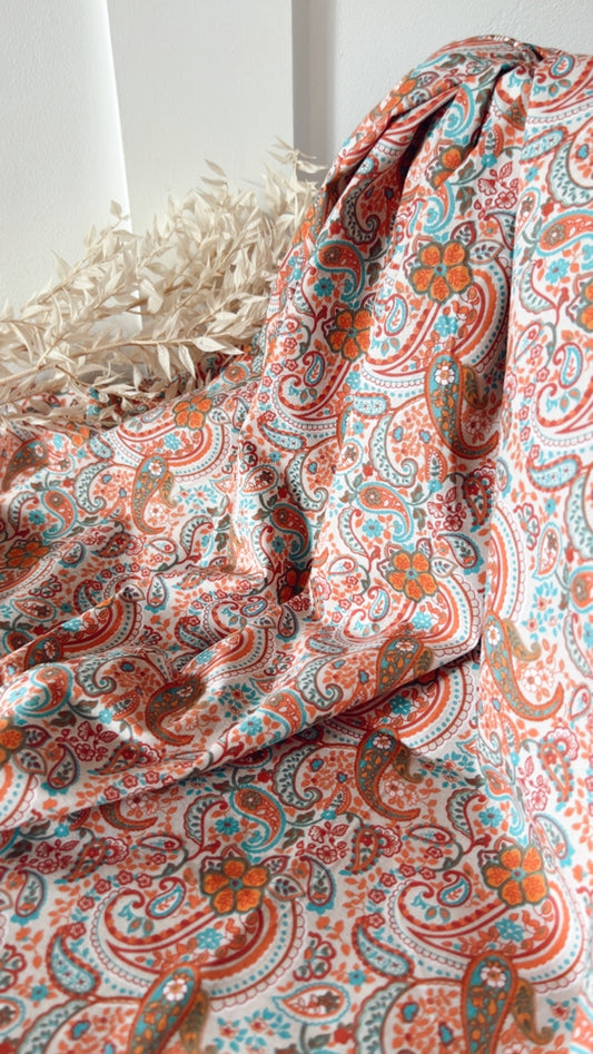 Popeline Paisley Bohème