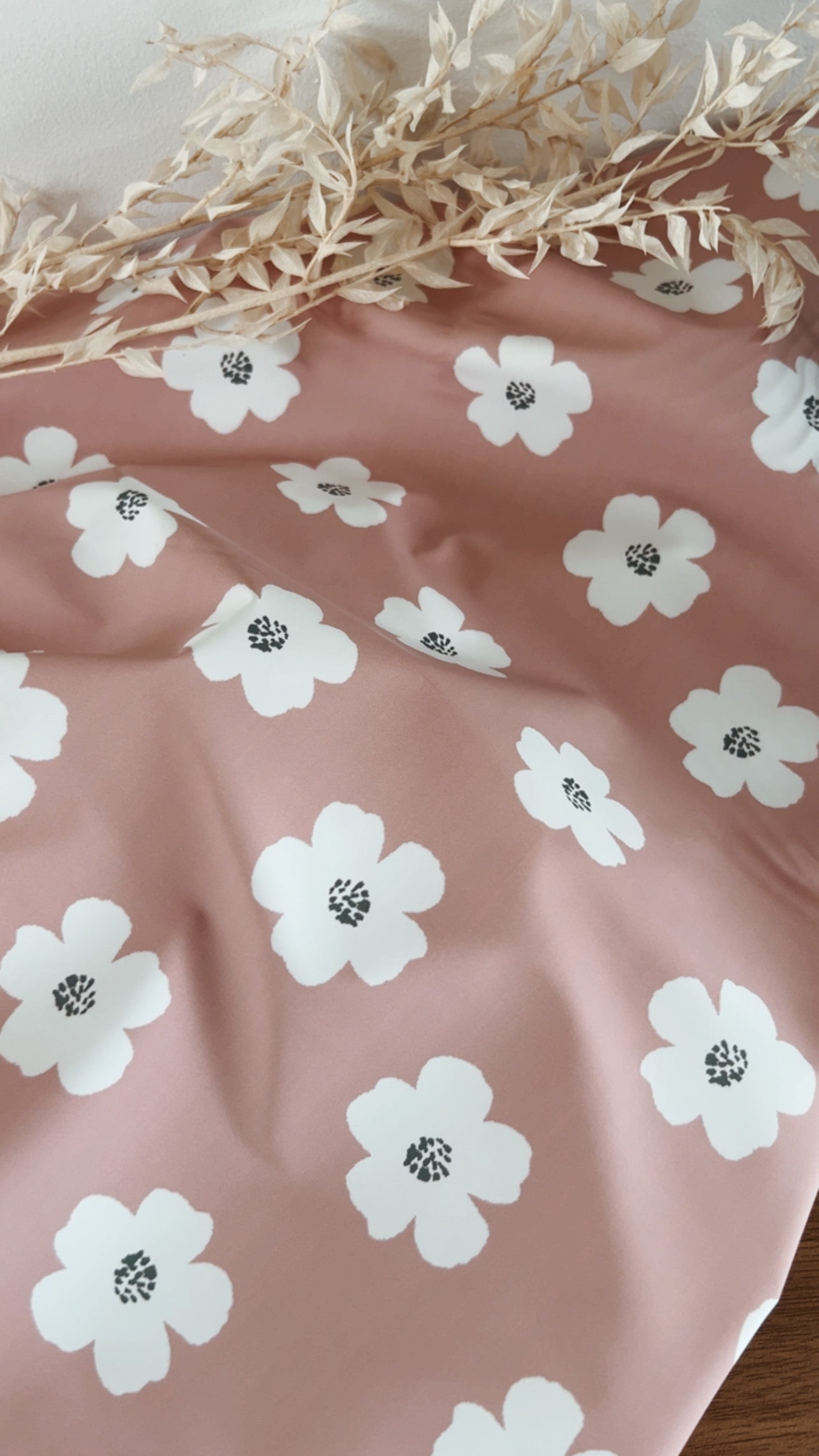 Imperméable Rose / Blanc