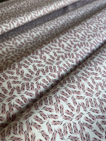 Coupon 2m10 - Popeline de Coton Feuillages