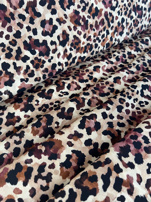Viscose Lynx Beige Chocolat